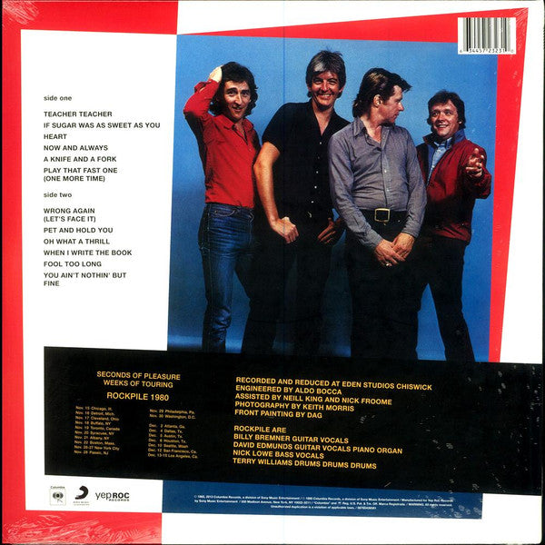 Release: Seconds Of Pleasure-Vinyl, Vinyl-US-2014-YEP-2323, 88765438581, 88765438581-5395401