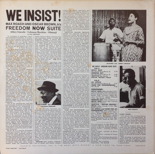 We Insist! Max Roach's Freedom Now Suite = ウイ・インシスト!