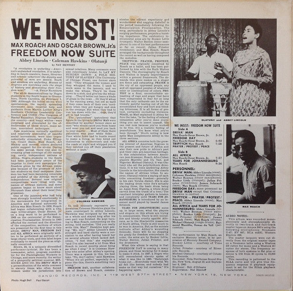 We Insist! Max Roach's Freedom Now Suite = ウイ・インシスト!