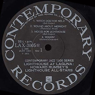 Master Release: Lighthouse At Laguna by Howard Rumsey's Lighthouse All-Stars