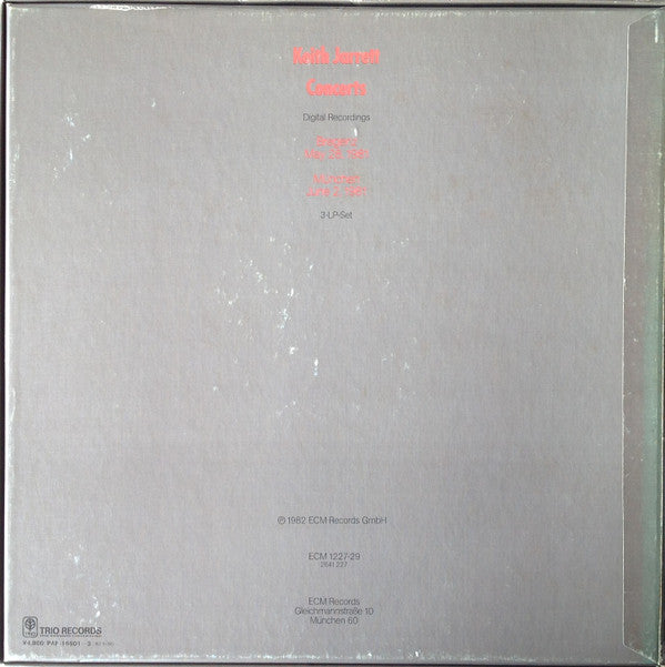 Release: Concerts-Vinyl, Box Set-Japan-1982-PAP-16501~3-6128938