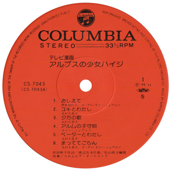 アルプスの少女ハイジ（テレビオリジナル盤）