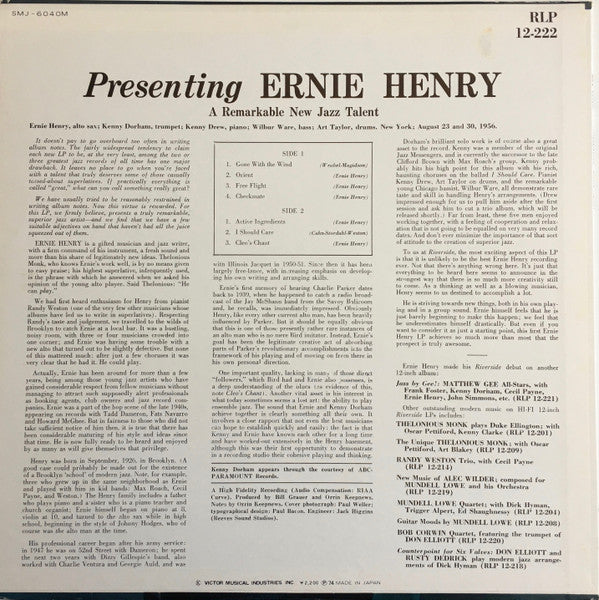 Presenting Ernie Henry