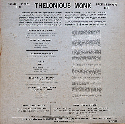 Thelonious Monk / Sonny Rollins