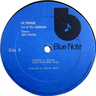 Master Release: Live At The Lighthouse by Lee Morgan
