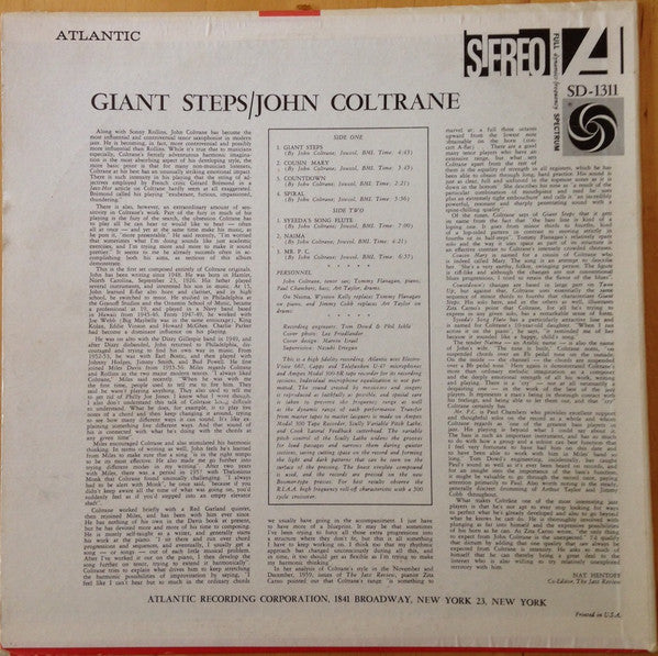 Release: Giant Steps-Vinyl-US-1975-SD 1311-5144572