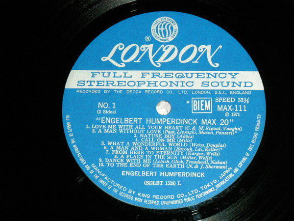 Engelbert Humperdinck Max 20