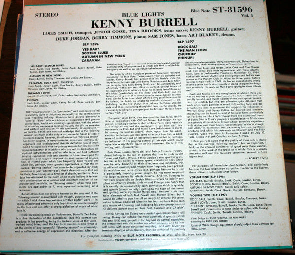 Release: Blue Lights, Volume 1-Vinyl-Japan-1984-BLP 1596-6174039