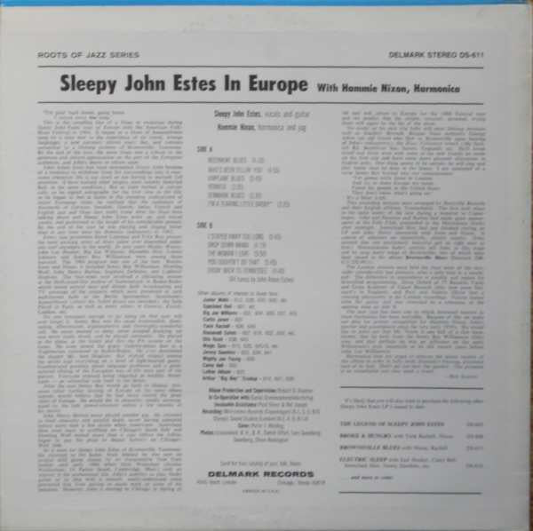Release: Sleepy John Estes In Europe-Vinyl-US-None-DS-611-2991722
