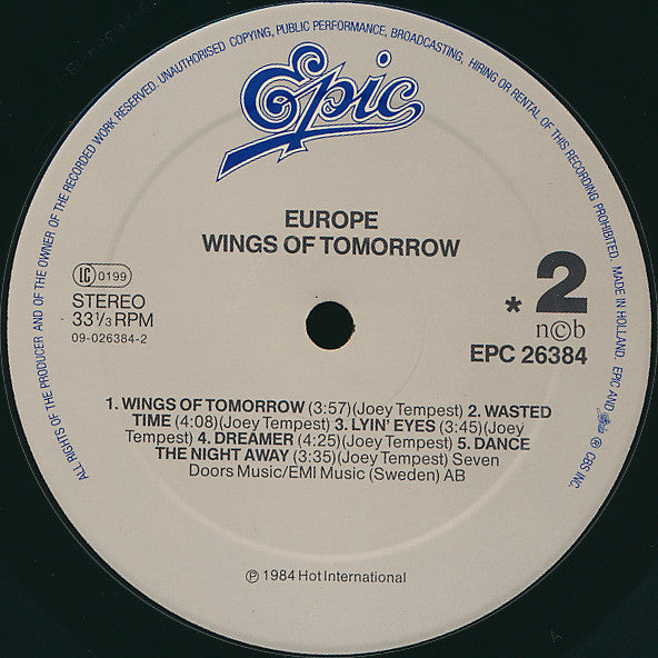 Wings Of Tomorrow