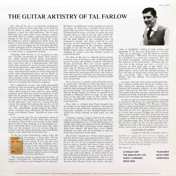 The Guitar Artistry Of Tal Farlow