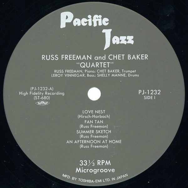 Quartet: Russ Freeman Chet Baker