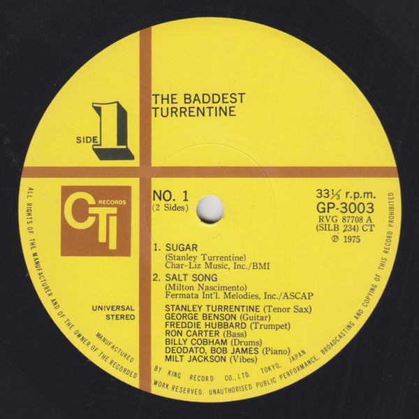Master Release: The Baddest Turrentine by Stanley Turrentine