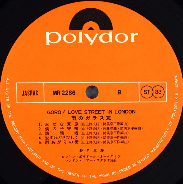 Goro! Love Street In London -雨のガラス窓-