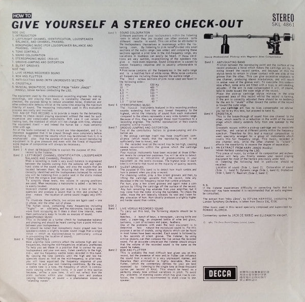 Release: How To Give Yourself A Stereo Check-Out-Vinyl-Taiwan-1967-SKL 4861-9874549