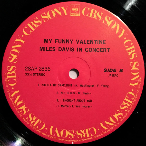 My Funny Valentine - Miles Davis In Concert