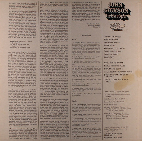 Release: In Europe-Vinyl-US-1970-1047-2974354