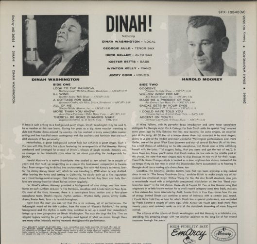 Release: Dinah!-Vinyl-Japan-1977-SFX-10540, SFX-10540-7160458