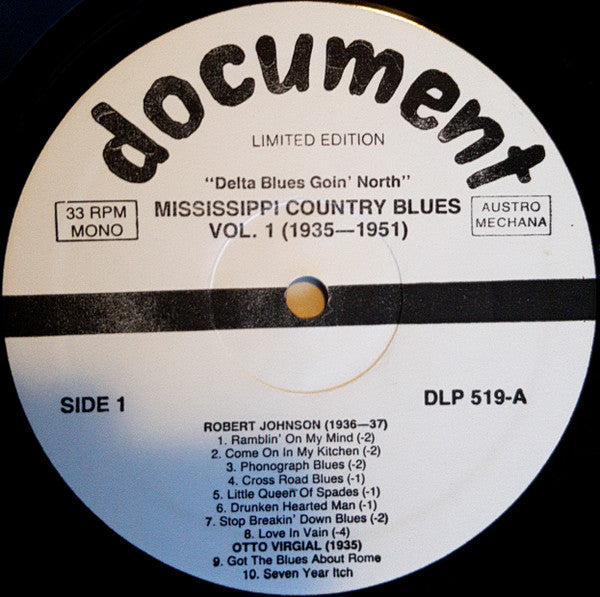 "Delta Blues Goin' North" Mississippi Country Blues - Vol. 1 (1935-1951)
