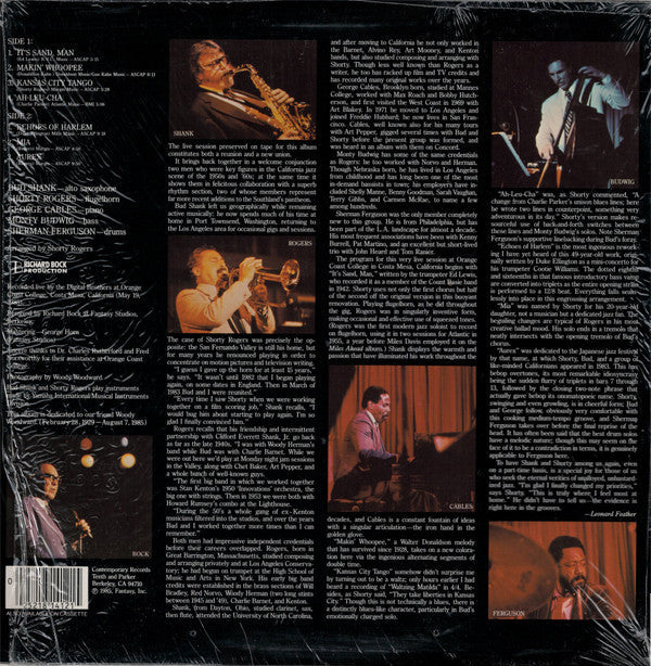 Master Release: California Concert by Bud Shank