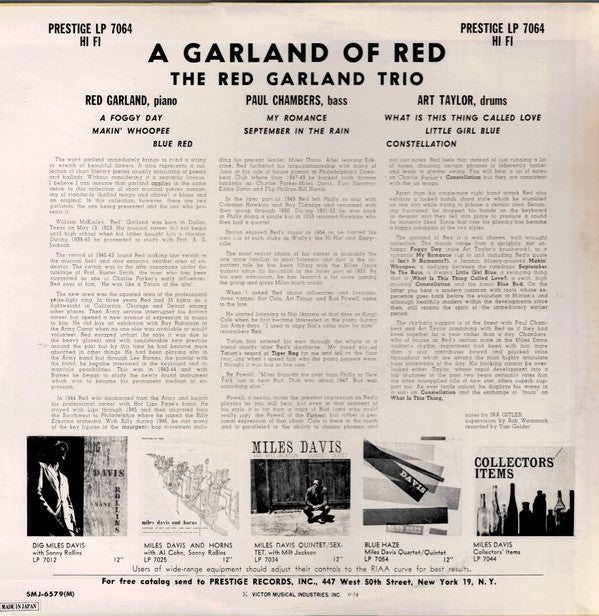 Release: A Garland Of Red-Vinyl-Japan-1978-SMJ-6579(M), SMJ-6579 M, SMJ-6579Ⓜ-6732047