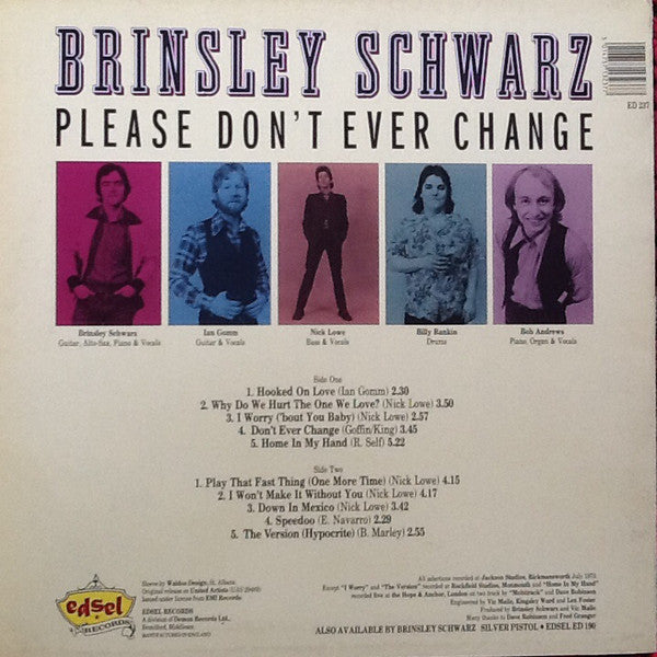Master Release: Please Don't Ever Change by Brinsley Schwarz
