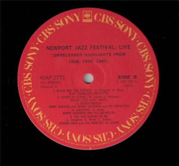 Newport Jazz Festival: Live (Unreleased Highlights From 1956, 1958, 1963)