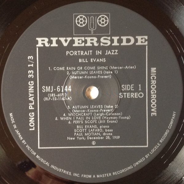 Portrait In Jazz = ポートレイト・イン・ジャズ