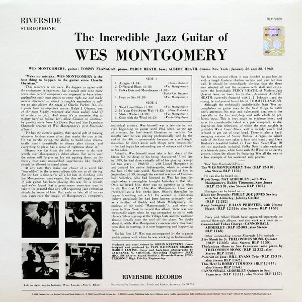 The Incredible Jazz Guitar Of Wes Montgomery