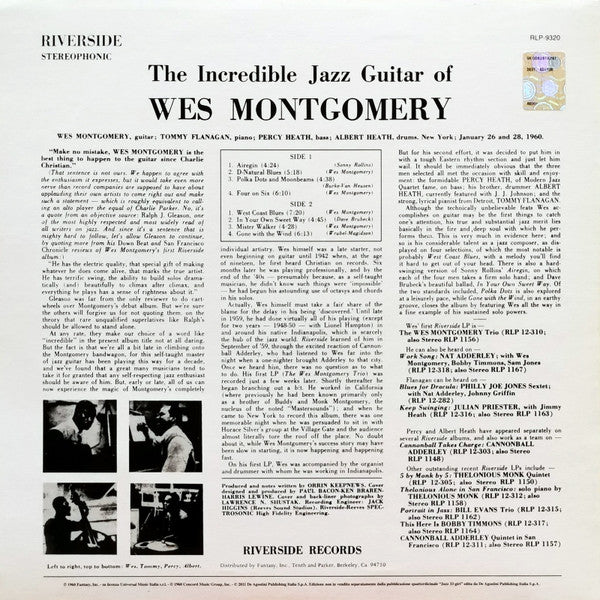 The Incredible Jazz Guitar Of Wes Montgomery