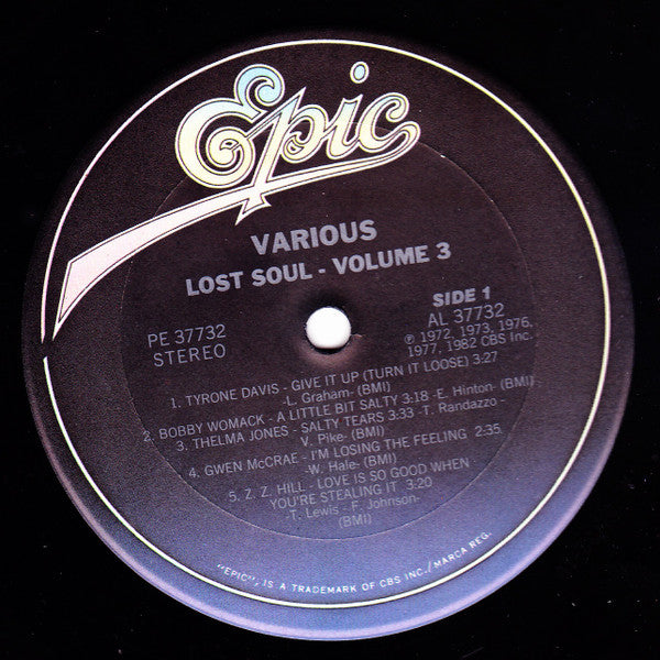 Release: Lost Soul Volume 3-Vinyl-US-1982-PE 37732-4955229