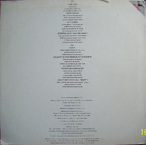 Release: For You-Vinyl-US-1983-MA 105-2100068