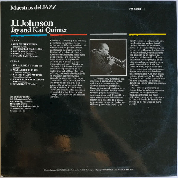 Release: K + J.J.-Vinyl-Spain-1989-FM 68783-1-9161349