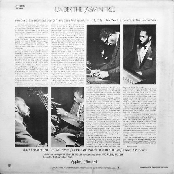 Release: Under The Jasmin Tree-Vinyl-US-1969-ST 3353-3611367