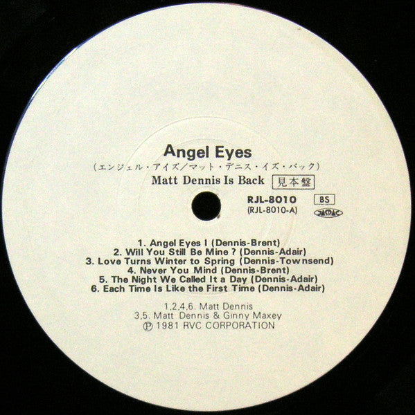 Angel Eyes - Matt Dennis Is Back