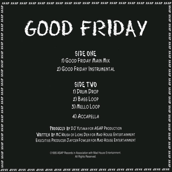 Master Release: Good Friday by DJ Yutaka