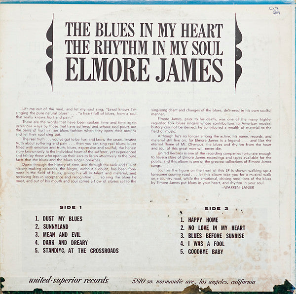 Master Release: Blues After Hours by Elmore James