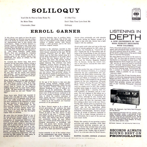 Release: Soliloquy-Vinyl-Japan-1977-15AP 549-7779623
