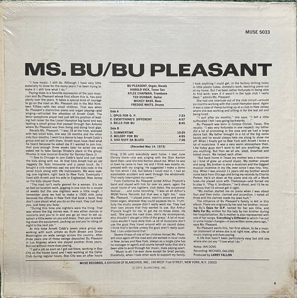 Master Release: Ms. Bu by Bu Pleasant
