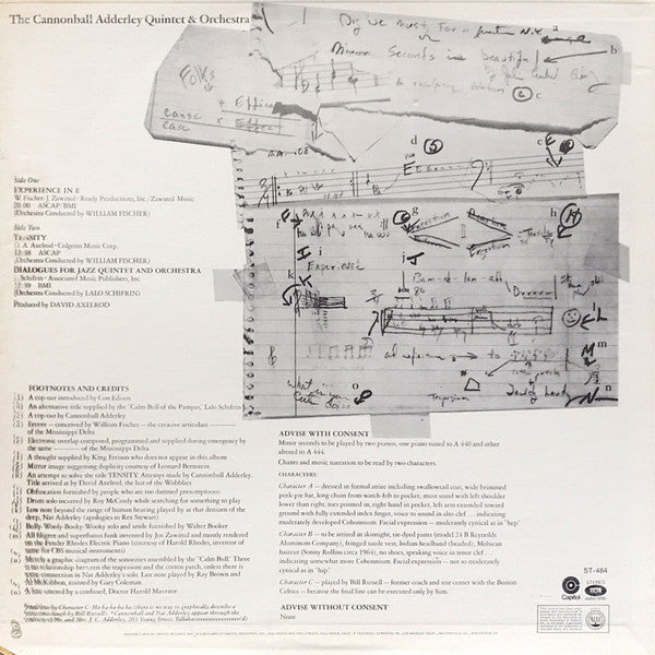 Master Release: The Cannonball Adderley Quintet & Orchestra by The Cannonball Adderley Quintet & Orchestra