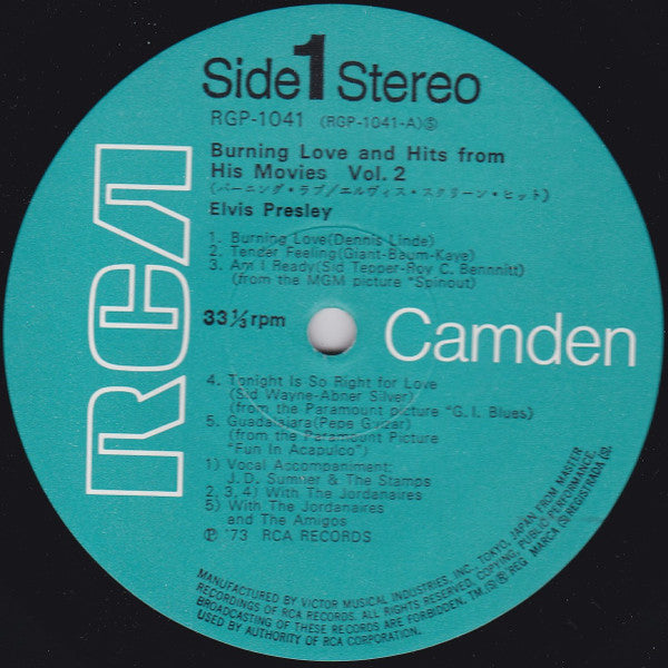 Burning Love And Hits From His Movies Vol. 2 = バーニング・ラブ