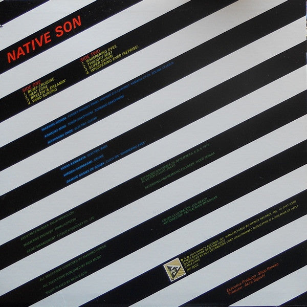 Release: Native Son = ネイティブ・サン-Vinyl-US-1979-INF 9022-1046722
