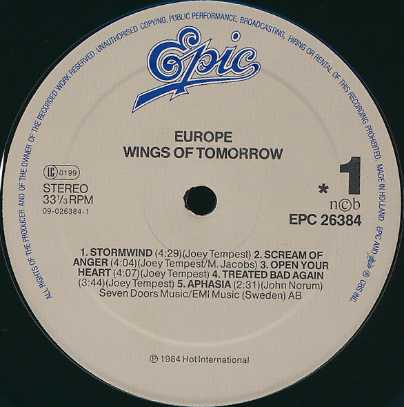 Wings Of Tomorrow