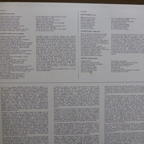 Duetti E Cantate Da Camera