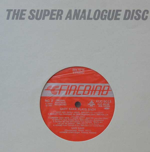 Gary Karr Plays Bach