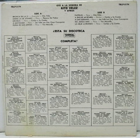 Release: Oye A La Sonora De Kito Velez-Vinyl-US-None-TRLP 5174-6185479