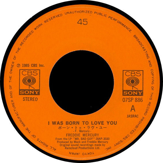 I Was Born To Love You = ボーン・トゥ・ラヴ・ユー