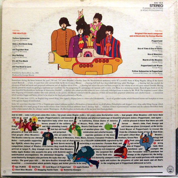 Release: Yellow Submarine-Vinyl-US-1969-SW-153, SW 153-5250363