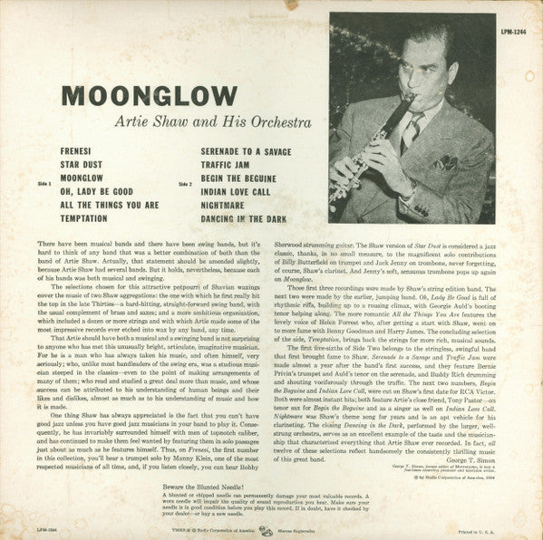 Master Release: Moonglow by Artie Shaw And His Orchestra