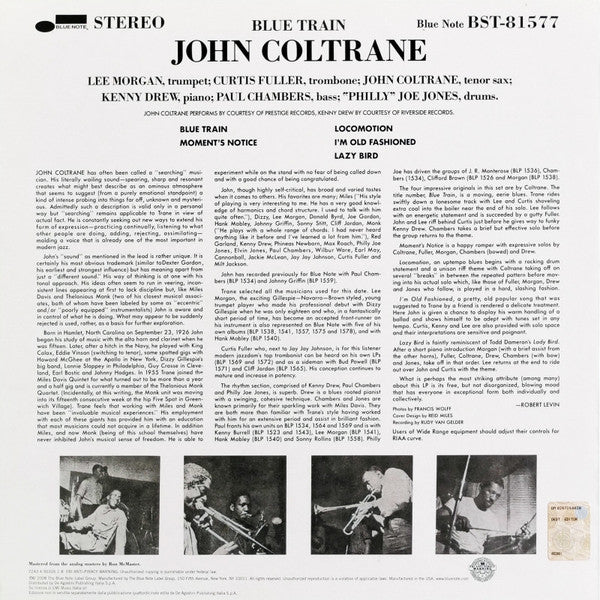Release: Blue Train-Vinyl-Italy-2011-BST 81577-3114647